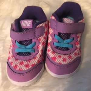 Pink and Purple Baby Nike Sneakers